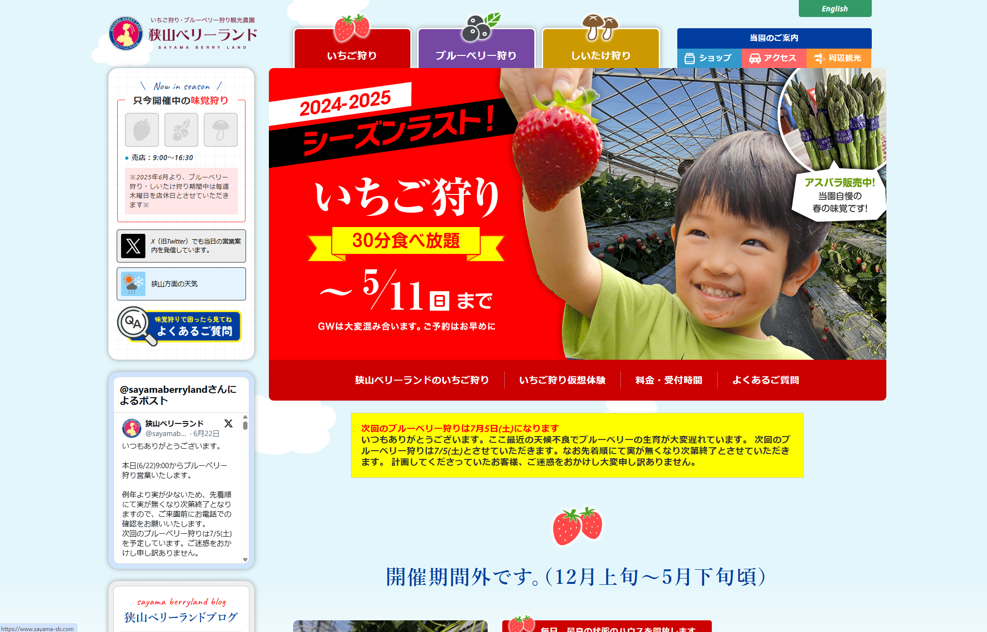 狭山ベリーランド - 観光農園